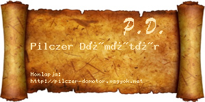 Pilczer Dömötör névjegykártya